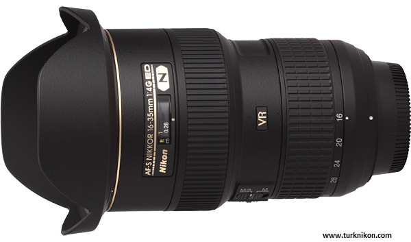 Nikon 16-35mm f/2.8 VR Lens için Patent Aldı