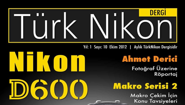 Türk Nikon Dergisi Ekim Sayısı Yayında
