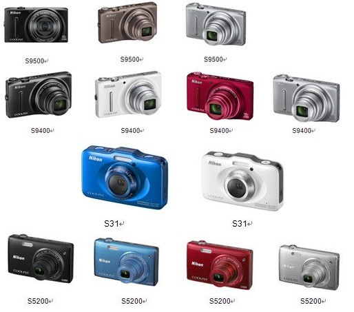 Nikon Yeni Coolpix Stil Serisi Modellerini Duyurdu [S9500/S9400/S31/S5200]