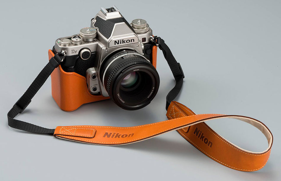 Nikon Df Fotoğraf Makinesi için Deri Kılıf ve Askılar