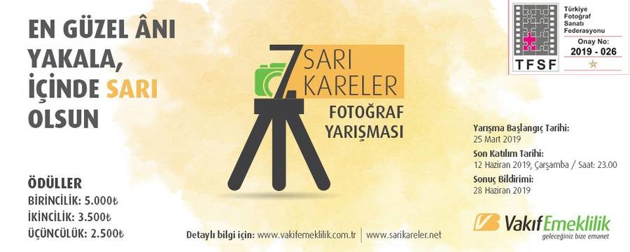 Vakıf Emeklilik 7. ”Sarı Kareler” Fotoğraf Yarışması