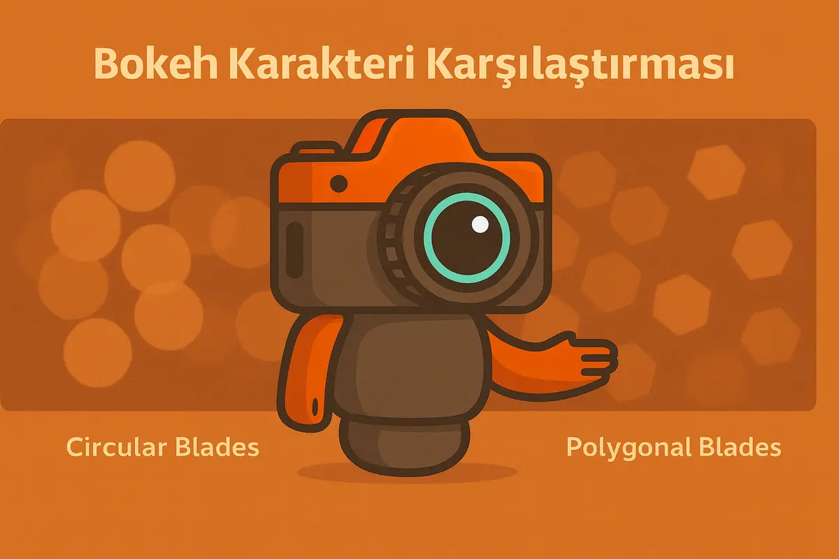 Bokeh karakteri karşılaştırması Bokeh örnekleri: farklı diyafram yaprak sayıları ve açıklıklar