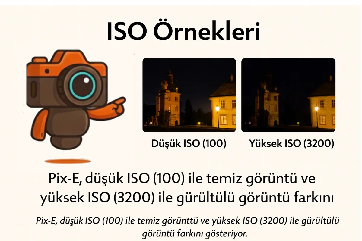 Pix‑E ISO örneklerini gösteriyor