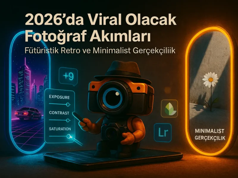 2026’da Viral Olacak Fotoğraf Akımları: Fütüristik Retro ve Minimalist Gerçekçilik