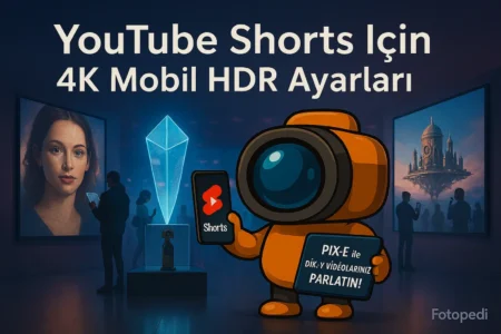 YouTube Shorts İçin 4K Mobil HDR Ayarları: Pix-E ile Dikey Videolarınızı Parlatın!