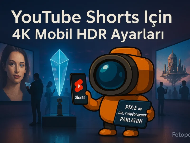 YouTube Shorts İçin 4K Mobil HDR Ayarları: Pix-E ile Dikey Videolarınızı Parlatın!