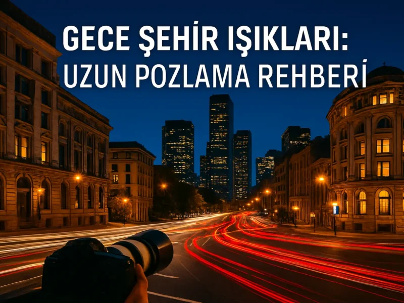 Gece Şehir Işıkları ve Uzun Pozlama Rehberi: Adım Adım Büyülü Kareler