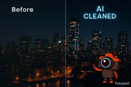 Pix-E ile Gece Fotoğraflarınızı “Gürültüden” Kurtarın: AI Destekli Noise Giderme Rehberi