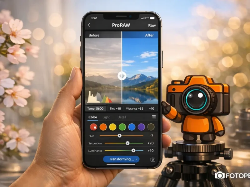 iPhone ile Profesyonel RAW İş Akışı: Adım Adım Rehber