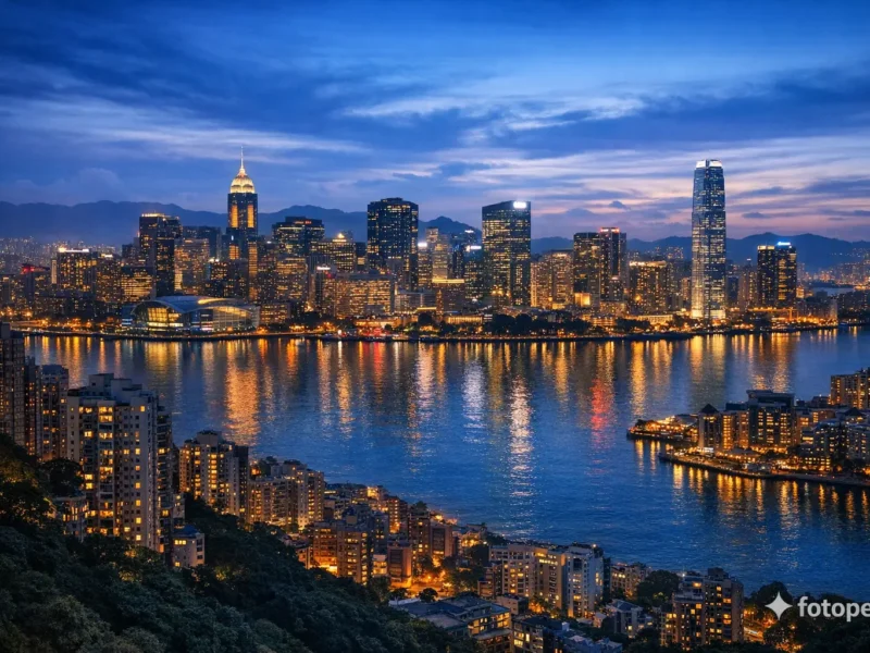 Hong Kong’da Fotoğraf Çekilecek Yerler: Dikey Işık Katmanları