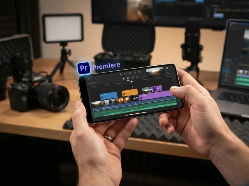 Adobe Premiere Mobile Android İçin Yayınlandı: Ücretsiz ve Filigransız 4K Video Düzenleme