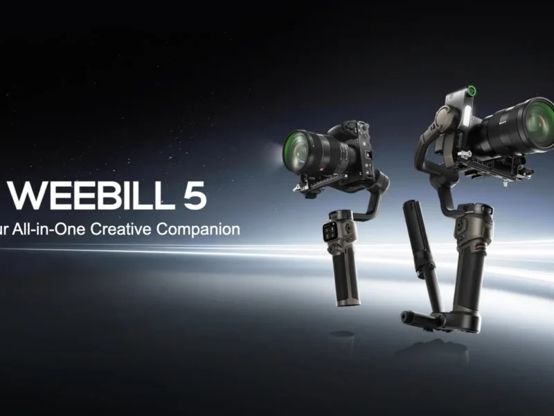 Zhiyun Weebill 5 Tanıtıldı: Sınırsız Pan Rotasyonu, Dahili Yapay Zeka Takip ve Fiyatı!